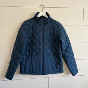 Orvis quilted jacket zip up blue small NWT coat